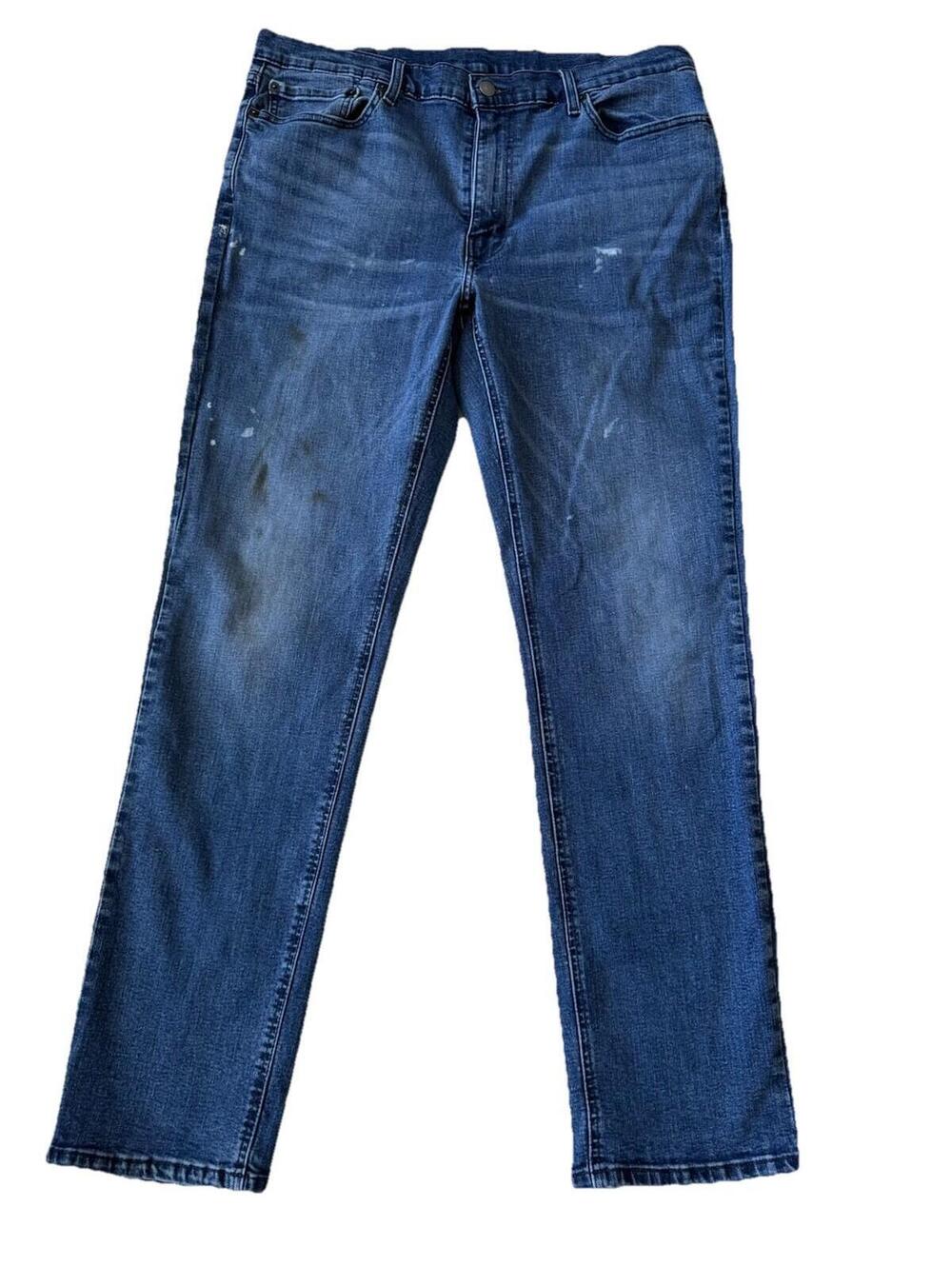 Levis 541 Athletic Taper Fit Jeans Mens 38x34 Blue Wash Stretch Flex Denim